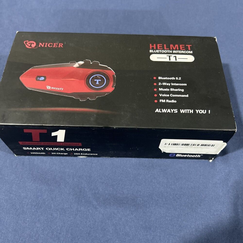 New T Nicer T1 Bluetooth Helmet Intercom